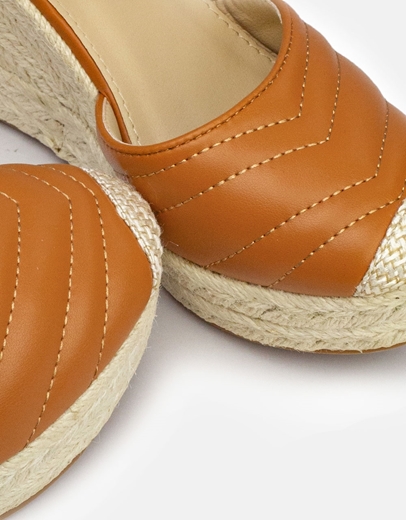 Εικόνα της Γυναικείες εσπαντρίγιες lace up με καπιτονέ σχέδιο Ταμπά