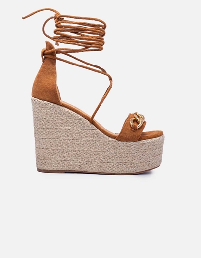 Εικόνα της Πλατφόρμες lace up με διακοσμητικό Ταμπά