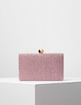 Εικόνα από Γυναικεία τσάντα clutch ψάθινη Ροζ