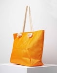Εικόνα από Γυναικεία τσάντα θαλάσσης μονόχρωμη Πορτοκαλί