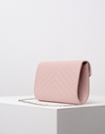 Εικόνα από Γυναικεία τσάντα φάκελος με διακοσμητικά γαζιά Ροζ