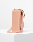 Εικόνα από Γυναικείο πορτοφόλι με διακοσμητικές ραφές Ροζ