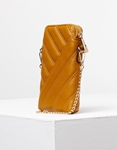 Εικόνα από Γυναικείο πορτοφόλι με χρυσή αλυσίδα Κάμελ