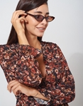 Εικόνα από Γυναικεία γυαλιά ηλίου με χρώμα στο φακό Λεοπάρ