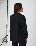 Εικόνα από Γυναικείο blazer με τσέπες Μαύρο