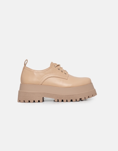 Εικόνα της Γυναικεία loafers με διπλή σόλα Nude