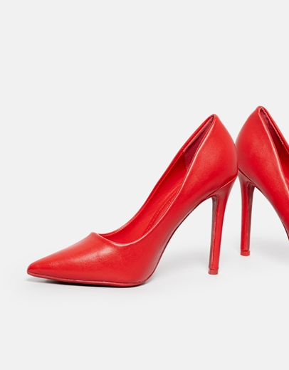 Εικόνα της Γυναικείες γόβες με λεπτό τακούνι Κόκκινο