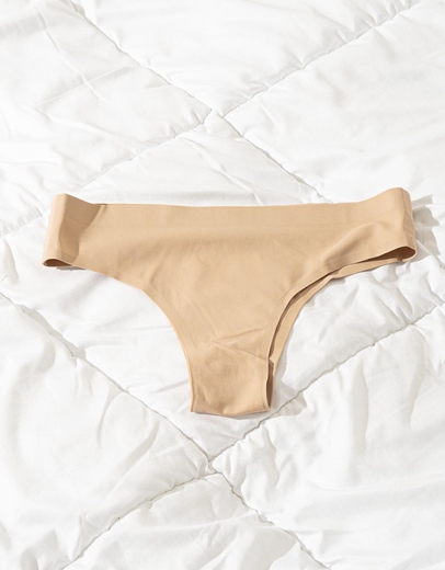 Εικόνα της Γυναικείο σλιπ laser cut brazil Μπεζ