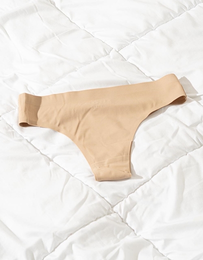 Εικόνα της Γυναικείο σλιπ laser cut brazil Μπεζ