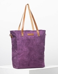 Εικόνα από Γυναικεία τσάντα από γνήσιο δέρμα Μωβ