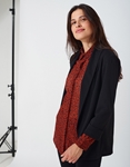 Εικόνα από Γυναικείο σακάκι blazer σε ίσια γραμμή Μαύρο