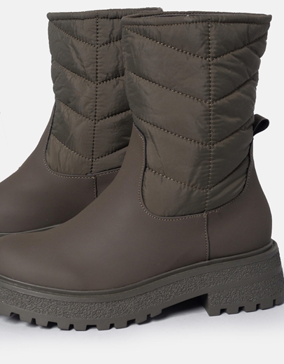 Εικόνα της Γυναικεία μποτάκια apres ski Χακί