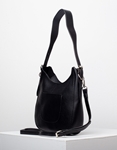 Εικόνα από Γυναικεία τσάντα ώμου & χιαστί με πορτοφόλι Μαύρο
