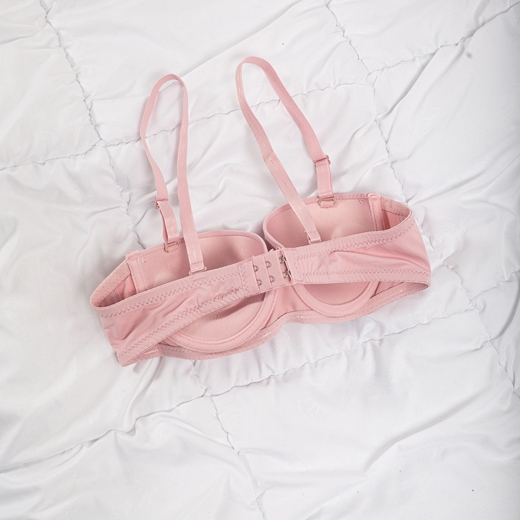 Εικόνα της Σουτιέν push up με μπανέλα Ροζ