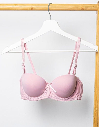 Εικόνα της Σουτιέν push up με μπανέλα Ροζ