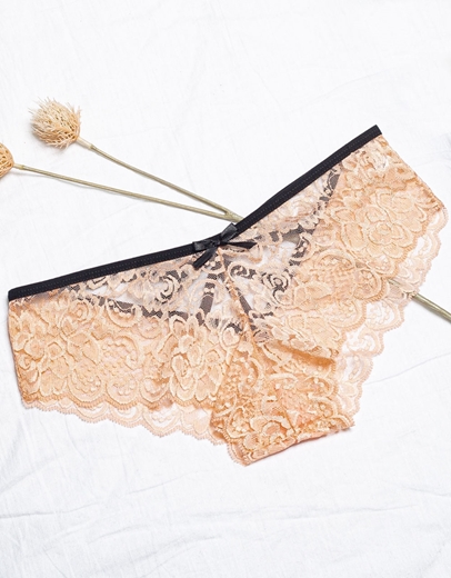 Εικόνα της Γυναικείο brazil δαντελωτό με σχέδια Ροζ