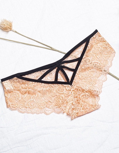 Εικόνα της Γυναικείο brazil δαντελωτό με σχέδια Ροζ