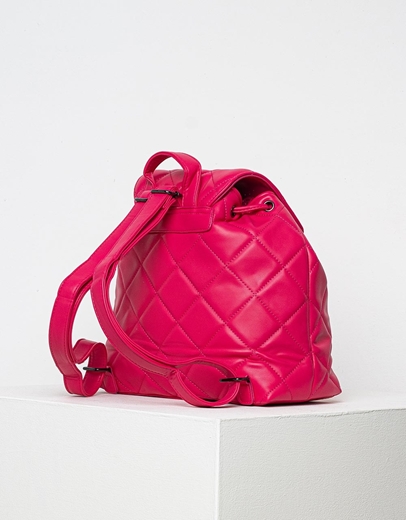 Εικόνα της Σακίδιο πλάτης πουγκί με διακοσμητικές ραφές Ροζ