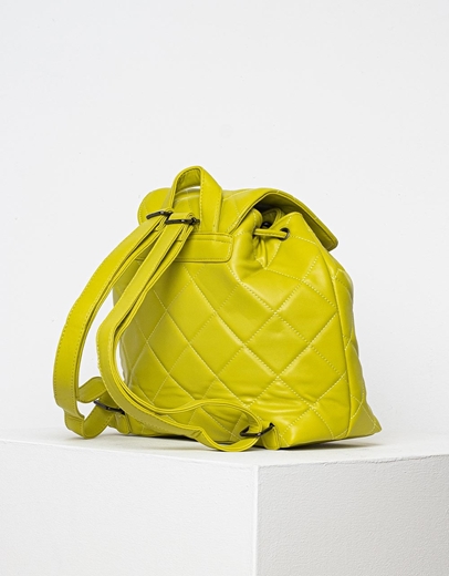 Εικόνα της Σακίδιο πλάτης πουγκί με διακοσμητικές ραφές Πράσινο