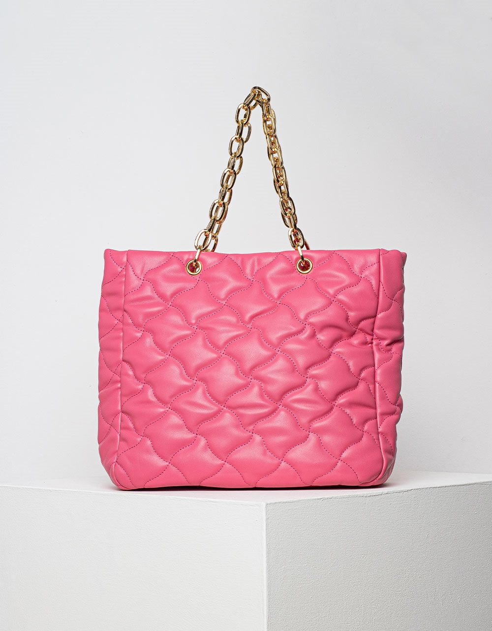 Εικόνα από Γυναικεία τσάντα ώμου με αλυσίδα Ροζ