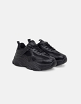 Εικόνα από Γυναικεία sneakers με κυματιστό σχέδιο στη σόλα Μαύρο