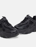 Εικόνα από Γυναικεία sneakers με κυματιστό σχέδιο στη σόλα Μαύρο