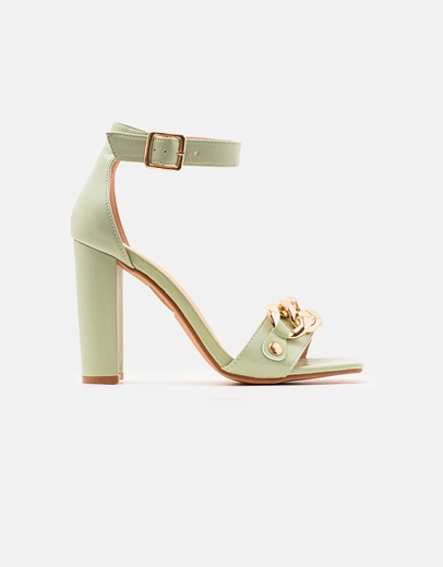 Εικόνα της Γυναικεία πέδιλα με αλυσίδα Πράσινο