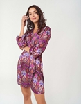 Εικόνα από Γυναικείο φόρεμα floral multi color print Μωβ