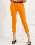 Εικόνα από Ελαστικό παντελόνι σε ίσια γραμμή με ζώνη Πορτοκαλί