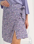Εικόνα από Mini floral φούστα φάκελος Μωβ