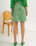 Εικόνα από Mini floral φούστα φάκελος Πράσινο