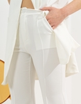 Εικόνα από Υφασμάτινο flared παντελόνι Λευκό