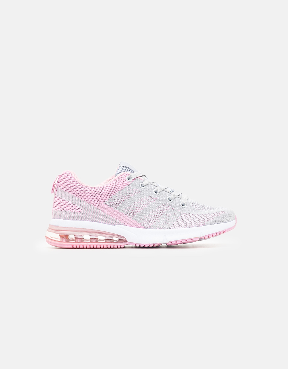 Εικόνα από Γυναικεία sneakers με ύφασμα Γκρι/Ροζ
