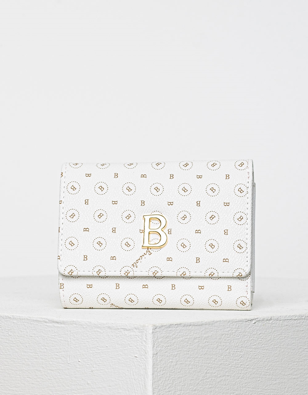 Εικόνα από Γυναικεία πορτοφόλια με pattern γραμμάτων Μπεζ