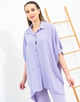 Εικόνα από Oversized πουκαμίσα Μωβ