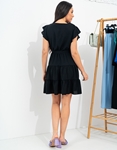 Εικόνα από Mini φόρεμα κρουαζέ Μαύρο