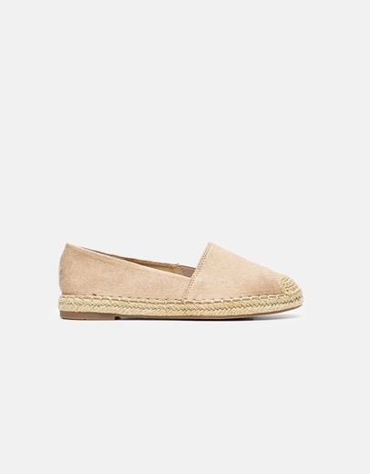 Εικόνα της Γυναικείες εσπαντρίγες suede Μπεζ
