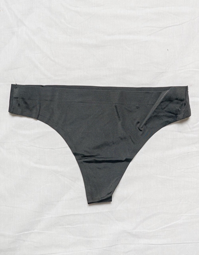 Εικόνα της Σλιπ laser cut μονόχρωμα Μαύρο