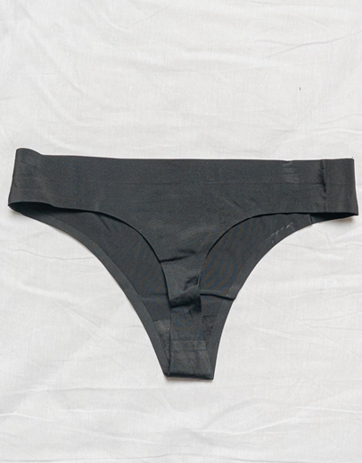 Εικόνα της Σλιπ laser cut μονόχρωμα Μαύρο