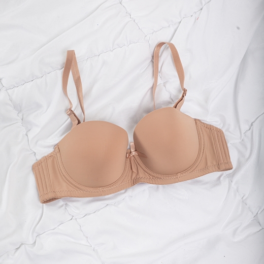 Εικόνα της Σουτιέν push up με μπανέλα Μπεζ