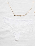 Εικόνα από Σλιπ corset με δαντέλα Λευκό