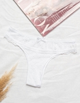 Εικόνα από Σλιπ thong βαμβακερό Λευκό