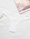 Εικόνα από Σλιπ thong βαμβακερό Λευκό