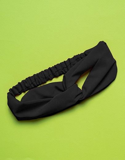 Εικόνα της Κορδέλα μονόχρωμη Μαύρο