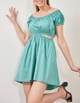 Εικόνα από Mini φόρεμα με ανοίγματα στη μέση Πράσινο