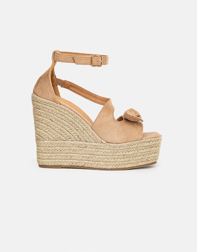 Εικόνα της Πλατφόρμες εσπαντρίγιες με διακοσμητικό φιόγγο Μπεζ