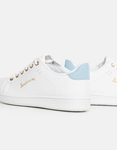 Εικόνα από Γυναικεία basic sneakers με διχρωμία Λευκό/Σιέλ