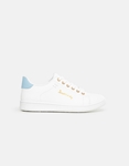 Εικόνα από Γυναικεία basic sneakers με διχρωμία Λευκό/Σιέλ
