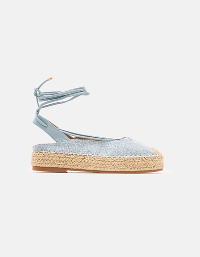 Εικόνα της Γυναικείες εσπαντρίγιες open heel Μπλε