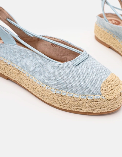 Εικόνα της Γυναικείες εσπαντρίγιες open heel Μπλε